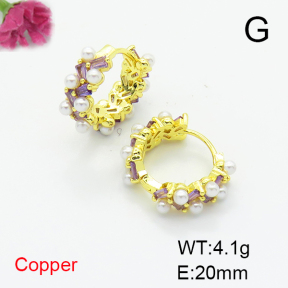 Fashion Copper Earrings  F6E404455bhva-L017