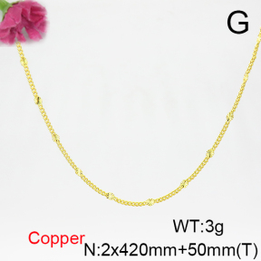 Fashion Copper Necklace  F6N200277vail-L017