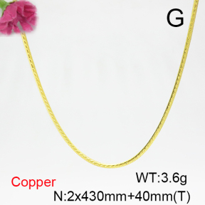 Fashion Copper Necklace  F6N200279avja-L017