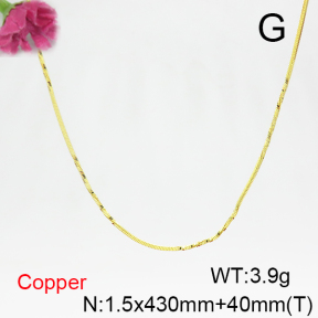Fashion Copper Necklace  F6N200281vail-L017