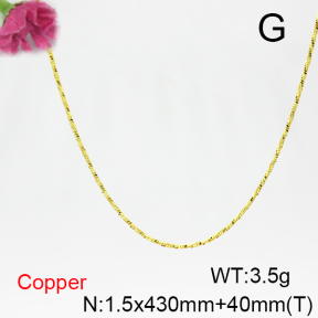 Fashion Copper Necklace  F6N200282vail-L017