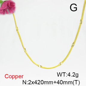 Fashion Copper Necklace  F6N200284vail-L017