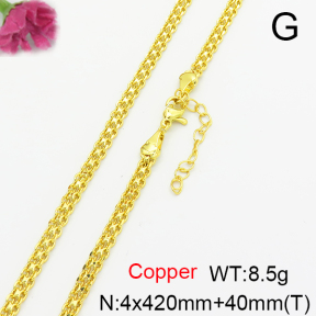 Fashion Copper Necklace  F6N200287vbnb-L017