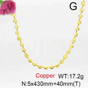 Fashion Copper Necklace  F6N200291bhva-L017