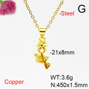 Fashion Copper Necklace  F6N200294vaia-L017