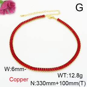 Fashion Copper Necklace  F6N405213bhia-L017