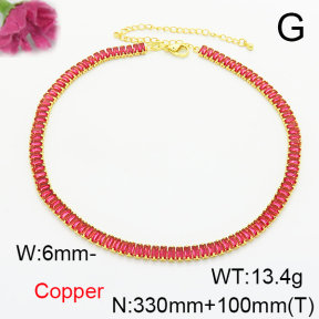 Fashion Copper Necklace  F6N405214bhia-L017