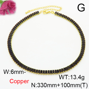 Fashion Copper Necklace  F6N405215bhia-L017