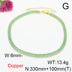 Fashion Copper Necklace  F6N405216bhia-L017