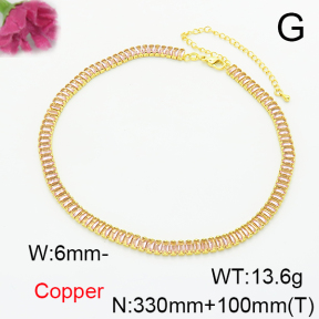 Fashion Copper Necklace  F6N405218bhia-L017