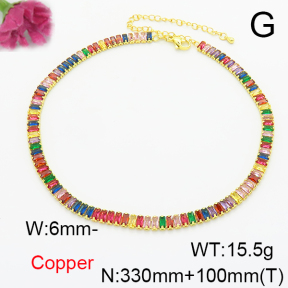 Fashion Copper Necklace  F6N405219bhia-L017