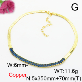Fashion Copper Necklace  F6N405221bbov-L017