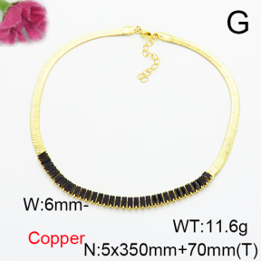 Fashion Copper Necklace  F6N405226bbov-L017