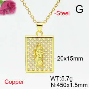 Fashion Copper Necklace  F6N405232ablb-L017