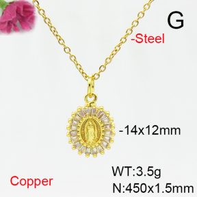 Fashion Copper Necklace  F6N405240aajl-L017