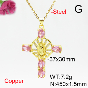 Fashion Copper Necklace  F6N405242ablb-L017