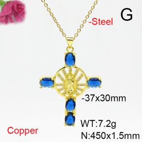 Fashion Copper Necklace  F6N405246ablb-L017