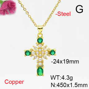 Fashion Copper Necklace  F6N405247vbmb-L017