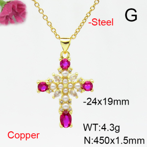 Fashion Copper Necklace  F6N405248vbmb-L017