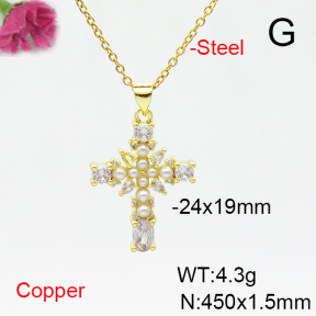 Fashion Copper Necklace  F6N405249vbmb-L017