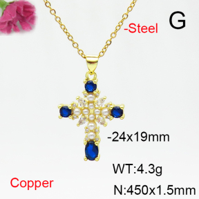 Fashion Copper Necklace  F6N405251vbmb-L017