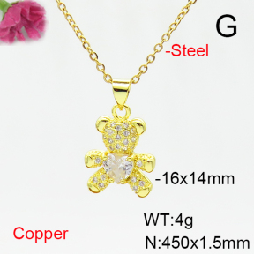 Fashion Copper Necklace  F6N405252aajl-L017