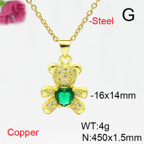 Fashion Copper Necklace  F6N405254aajl-L017