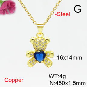 Fashion Copper Necklace  F6N405255aajl-L017