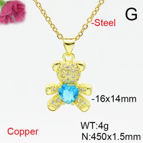 Fashion Copper Necklace  F6N405258aajl-L017
