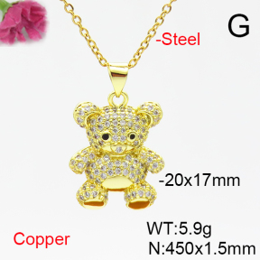 Fashion Copper Necklace  F6N405259ablb-L017