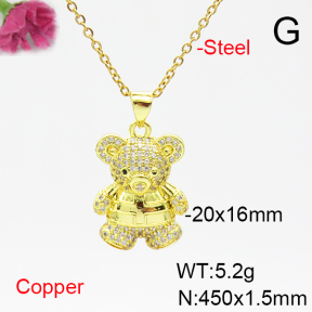 Fashion Copper Necklace  F6N405260ablb-L017