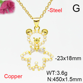 Fashion Copper Necklace  F6N405262baka-L017