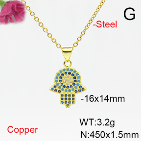 Fashion Copper Necklace  F6N405265avja-L017