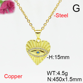 Fashion Copper Necklace  F6N405266avja-L017
