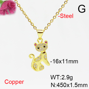 Fashion Copper Necklace  F6N405267vail-L017
