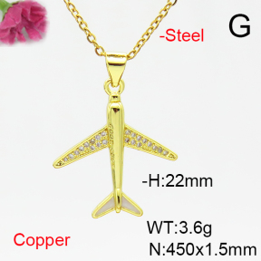 Fashion Copper Necklace  F6N405274avja-L017