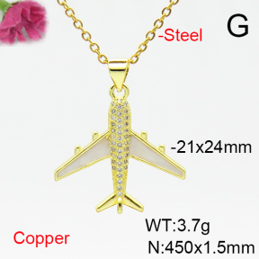 Fashion Copper Necklace  F6N405275avja-L017