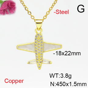 Fashion Copper Necklace  F6N405276avja-L017