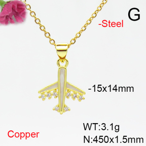 Fashion Copper Necklace  F6N405277avja-L017