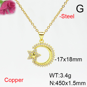Fashion Copper Necklace  F6N405279avja-L017