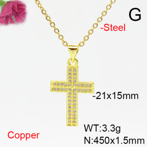 Fashion Copper Necklace  F6N405280avja-L017