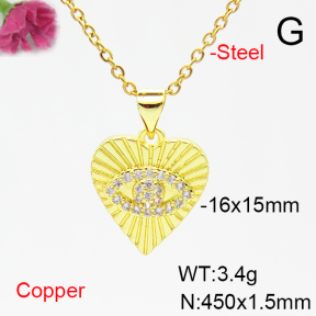 Fashion Copper Necklace  F6N405284avja-L017