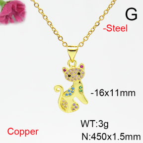 Fashion Copper Necklace  F6N405285avja-L017