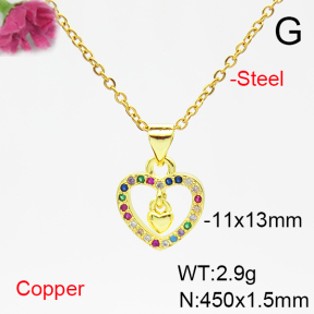 Fashion Copper Necklace  F6N405286avja-L017