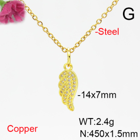 Fashion Copper Necklace  F6N405287vaia-L017