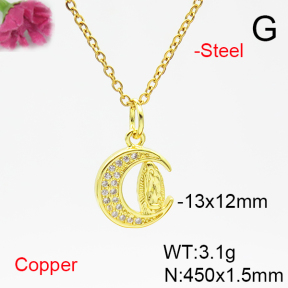 Fashion Copper Necklace  F6N405291vail-L017