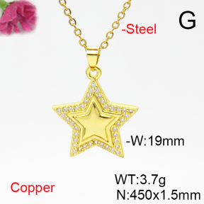 Fashion Copper Necklace  F6N405297baka-L017