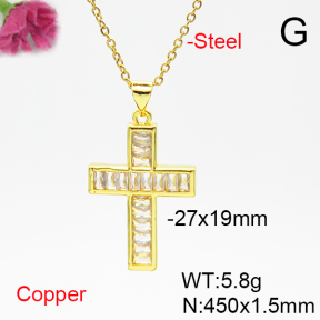Fashion Copper Necklace  F6N405298baka-L017