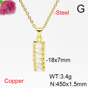 Fashion Copper Necklace  F6N405299avja-L017