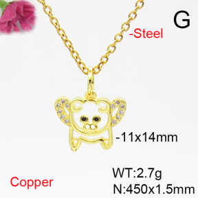 Fashion Copper Necklace  F6N405300vail-L017